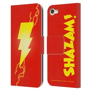 JUSTICE LEAGUE DC COMICS SHAZAM LEATHER BOOK CASE FOR APPLE iPOD TOUCH MP3 - Picture 1 of 10