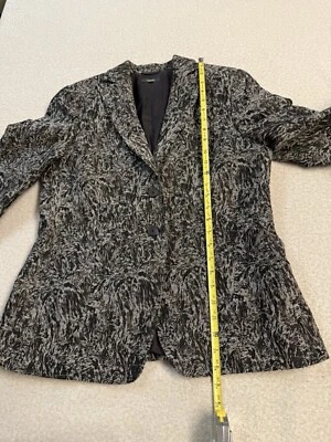 Blazer mujer Zanella talla 14 negro y gris hecho en Italia forrado con 2 botones Foto 1 de 4