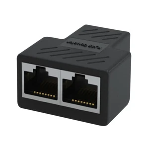 1PCS RJ45 1 à 2 Voies Femelle Splitter Connecteur Adaptateur Réseau LAN Ethernet - Photo 1/5