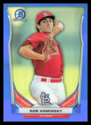 2014 Bowman Draft Chrome Rob Kaminsky  Blue Refractor /399 CTP-52 Cardinals - Image 1 of 2