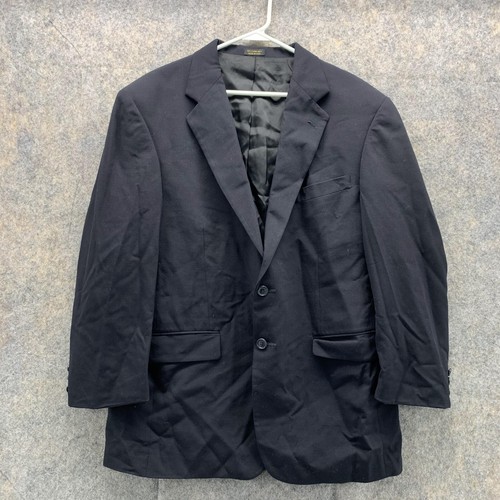 Monsieur Givenchy Blazer Uomo 42R Giacca Nero Outdoor Abito 2 Bottoni Lana VINTAGE