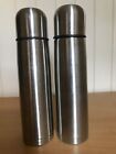 2 x Vacuum Flasks,  Tesco Stainless Steel 0.5 Litre each