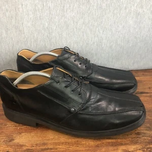 Scarpe casual stringate Oxford Dr. Martens da uomo taglia 12 in pelle nera punta bicicletta - Foto 1 di 12
