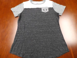 WOMEN'S FANATICS NFL LAS VEGAS RAIDERS POCKET T-SHIRT SIZE M - Picture 1 of 4