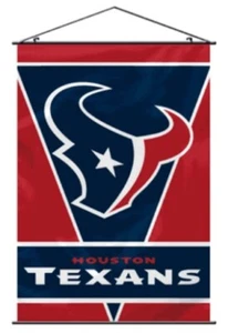 NFL Houston Texans 28x40 Satin Polyester Wall Banner - Picture 1 of 3