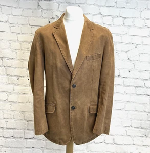 CAMEL ACTIVE Mens Blazer Jacket Tan Vintage Brown Cotton Polyester Chest 44" - Picture 1 of 16