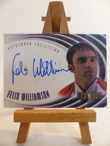 Farscape Through the Wormhole Autograph card A42 Felix Williamson Prince Clavor