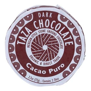 Taza Chocolate -Mexicano Discs 100 % Dark Chocolate Cacao -2.7 Oz -Case Of 12 - Picture 1 of 3