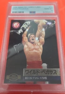 Japanese wrestling card 1995 BBM Wild Pegasus Chris Benoit PSA10 WWENWAECWAEW - Picture 1 of 2