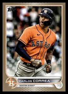 2023 Topps Series 2 Carlos Correa Gold /2022 - Picture 1 of 2