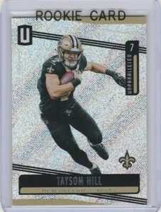 Tarjeta de novato TAYSOM HILL fútbol americano New Orleans Saints Panini incomparable radiocontrol - Imagen 1 de 2