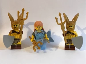 Lego Fantasy MERMIND + KNIGHTS - 3 MINIFIGUREN + WAFFE - SEA WORLD - Bild 1 von 1