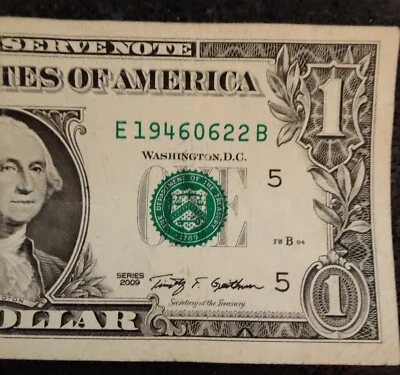 $1 Bill, Birthday/Anniv, Aug 11, 1947 or Nov 8, 1947; B 11 08 1947 A - Image 1 of 2