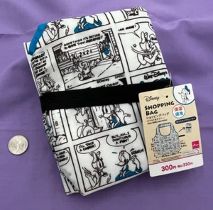 Disney Donald & Daisy Duck Reusable "Comic Strip" Shopping Bag (17.88" x 5.51") - Picture 1 of 3