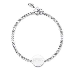 Bracciale Uomo Laurea Sagapo Con Scritta Sogna In Grande Sagapò Sby031 S'agapo - Foto 1 di 4