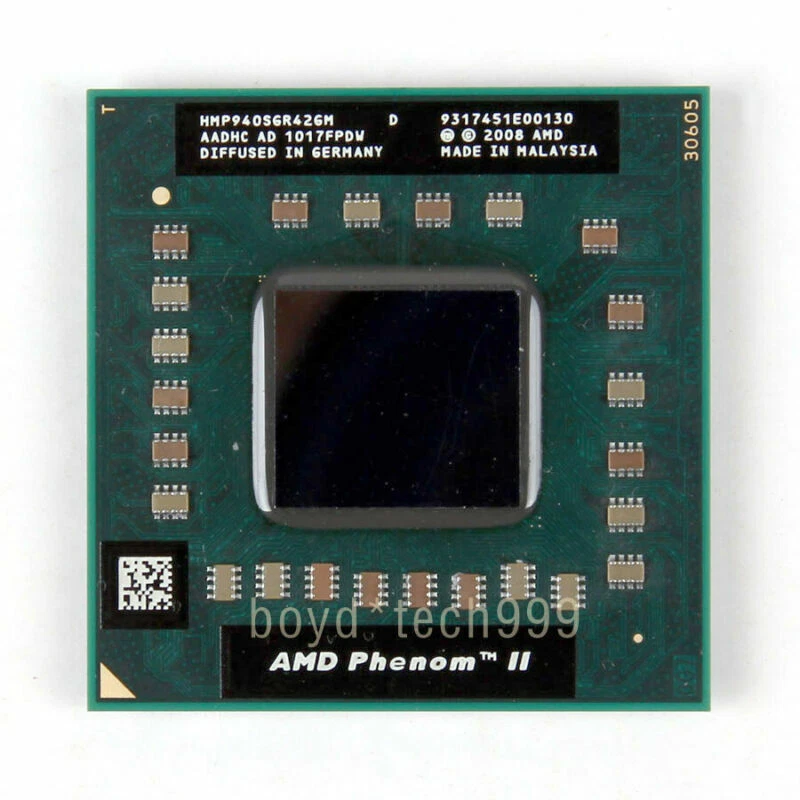 AMD Phenom II P940 CPU Quad-Core 1.7 GHz 2M 1800 MHz Socket S1 Processor - Image 1 of 1