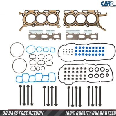 HS26487PT-1 Full Gasket Set Head Bolts for 2011-2013 FORD EDGE 3.5L V6 ES71324 Foto 1 de 4