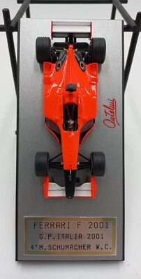 FERRARI F 2001 - Schumacher - Musetto nero - ANTELMI base TAMEO - LIM.ED. 17/30 - Immagine 1 di 4