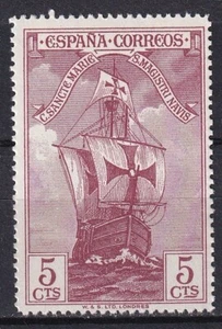 Spain 1930 Edifil 535 America Discovery Nao Santa Maria ships boats MNH - Picture 1 of 2