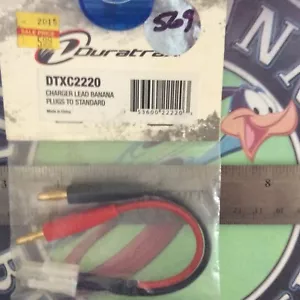 Duratrax DTXC2220 Charger Lead Banana plugs to Standard NIP 🇺🇸USA Shipped - Picture 1 of 4