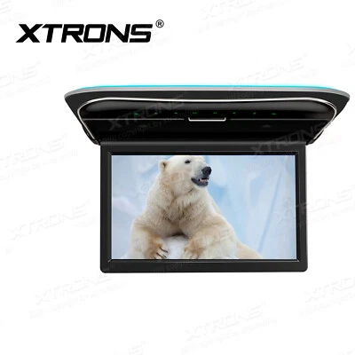 11.6" HD Car Roof Mounted Overhead Mltimedia Flip Down Monitor Game IR USB HDMI - Image 1 of 4
