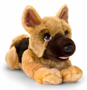 Keel Toys ALSATIAN DOG 47cm LARGE Soft Toy German Shepherd SIGNATURE PUPPY