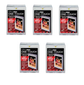 (5) Ultra Pro One Touch Magnetic Trading Card Holders 360pt FAT w/ UV Protection - Picture 1 of 2