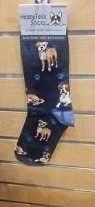 Happy Tails Boxer Socks Pet Lovers One Size Fit Most - Picture 1 of 3