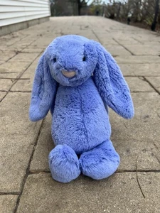 Jellycat Viola Bashful Bunny (Medium) VHTF Purple Bunny Rare Plush - Picture 1 of 6