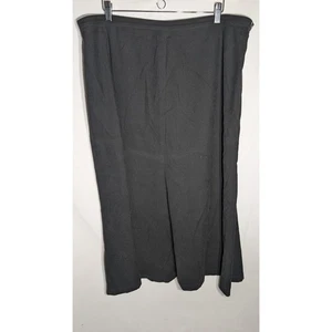 JM Collection Womens A line Skirt Sz 20W Black Full Midi Modest Minimalist - Picture 1 of 5