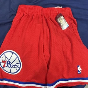 Philadelphia 76ers Mitchell & Ness Hardwood Classic Reload Swingman Shorts Small - Picture 1 of 6