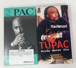 Vintage 1990's Tupac Words Never Die & 2PAC 99 VHS Music Videos - Picture 1 of 5