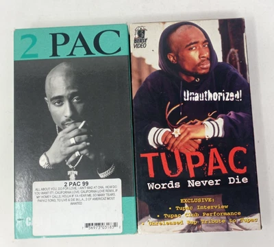 Vintage 1990's Tupac Words Never Die & 2PAC 99 VHS Music Videos - Image 1 of 4