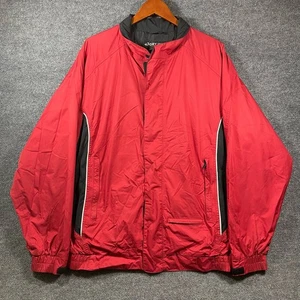 DryJoys by FootJoys Golf Rain Jacket Men's XL Red Full Zip Outdoors Water Resist - Picture 1 of 7