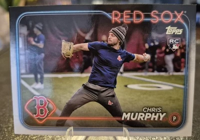 2024 Topps Series 1 Chris Murphy Golden Mirror Image Variation SSP Red Sox RC - Image 1 of 2