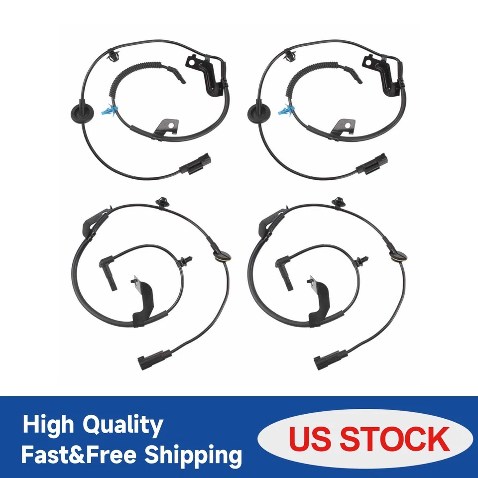 NEW Set of 4 Front & Rear ABS Wheel Speed Sensor FWD For Jeep Patriot 2007-2016 Foto 1 de 4