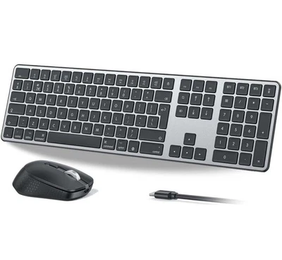 OMOTON Wireless Bluetooth Keyboard And mouse (for MAC / Windows / IOS / Android) - Image 1 of 4