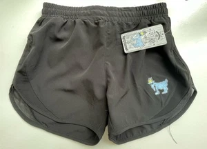 New GOAT USA Youth Athletic Running Shorts Black Built In Underwear Girls XL - Picture 1 of 5
