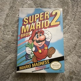 Nintendo Super Mario Bros. 2 NES Box Manual Action Platformer Adventure