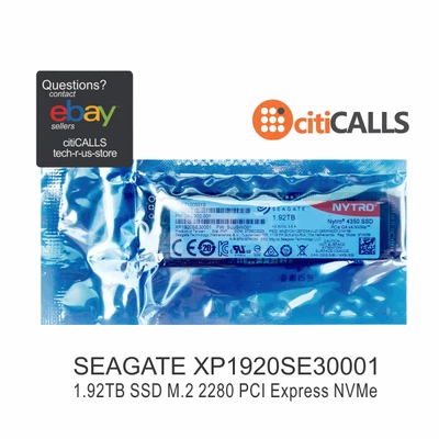 Seagate XP1920SE30001 Nytro 1.92 TB Solid State Drive M.2 2280 Internal PCI BULK - Image 1 of 4