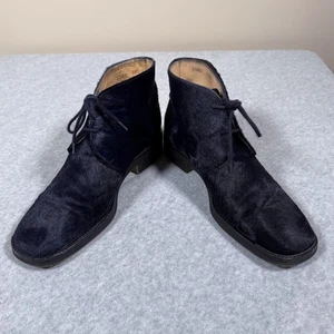 Botines Laurèl vintage para mujer talla 39,5 pelo de pony azul marino hechos en Italia - Imagen 1 de 23