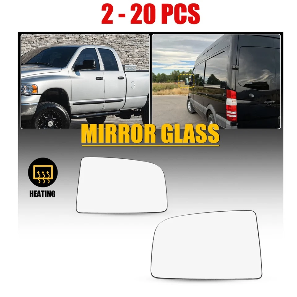 Espejo retrovisor L+R vidrio transparente térmico 2-20 piezas para Mercedes-Benz Sprinter 3500 2010-2018 Foto 1 de 4