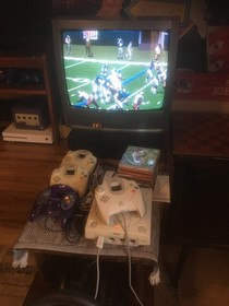 SEGA DREAMCAST Console System, 4x Controllers, 10x Games, Steering Wheel, +more