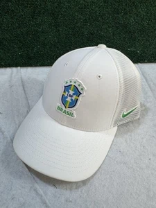 Men's Nike White Brazil National Team Legacy91 Aerobill Performance Flex Hat - Picture 1 of 8