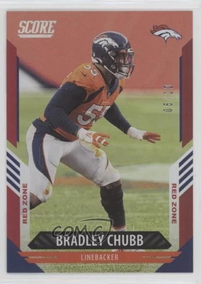 2021 Score Red Zone /20 Bradley Chubb #222 - Image 1 of 2
