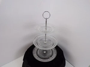 ROYALTY ART 3 Tier Glass Dessert Display Stand - Picture 1 of 6