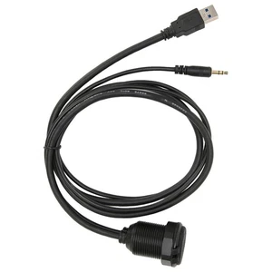 Stereo Data Cable Aluminum Alloy Waterproof USB3.0 3.5mm Data Charging Cord NEW - Picture 1 of 22