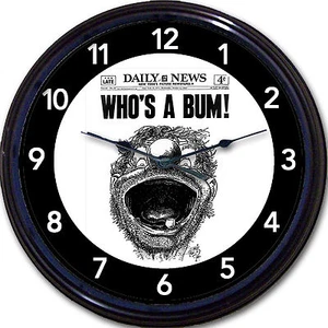 Brooklyn Dodgers1955 World Series Who's a Bum! Wall Clock Ebbets NY Daily News - Picture 1 of 1