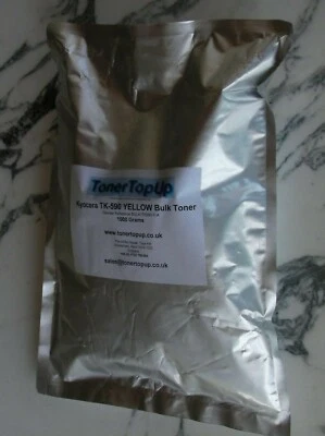 Refil de toner amarelo bolsa de 1 kg Kyocera FS-C5300DN FS-C5350 TK-560Y TK-562Y TK-564Y - Imagem 1 de 2