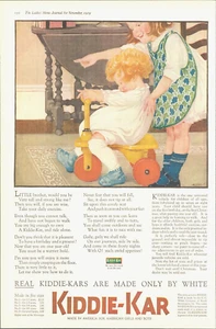 1919 KIDDIE KAR antique PRINT AD boys and girls children toys scooter - Picture 1 of 1